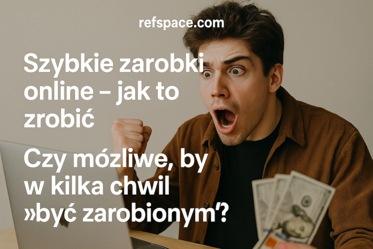 Szybkie zarobki online – jak to zrobić i czy możliwe, by w kilka chwil „być zarobionym”?